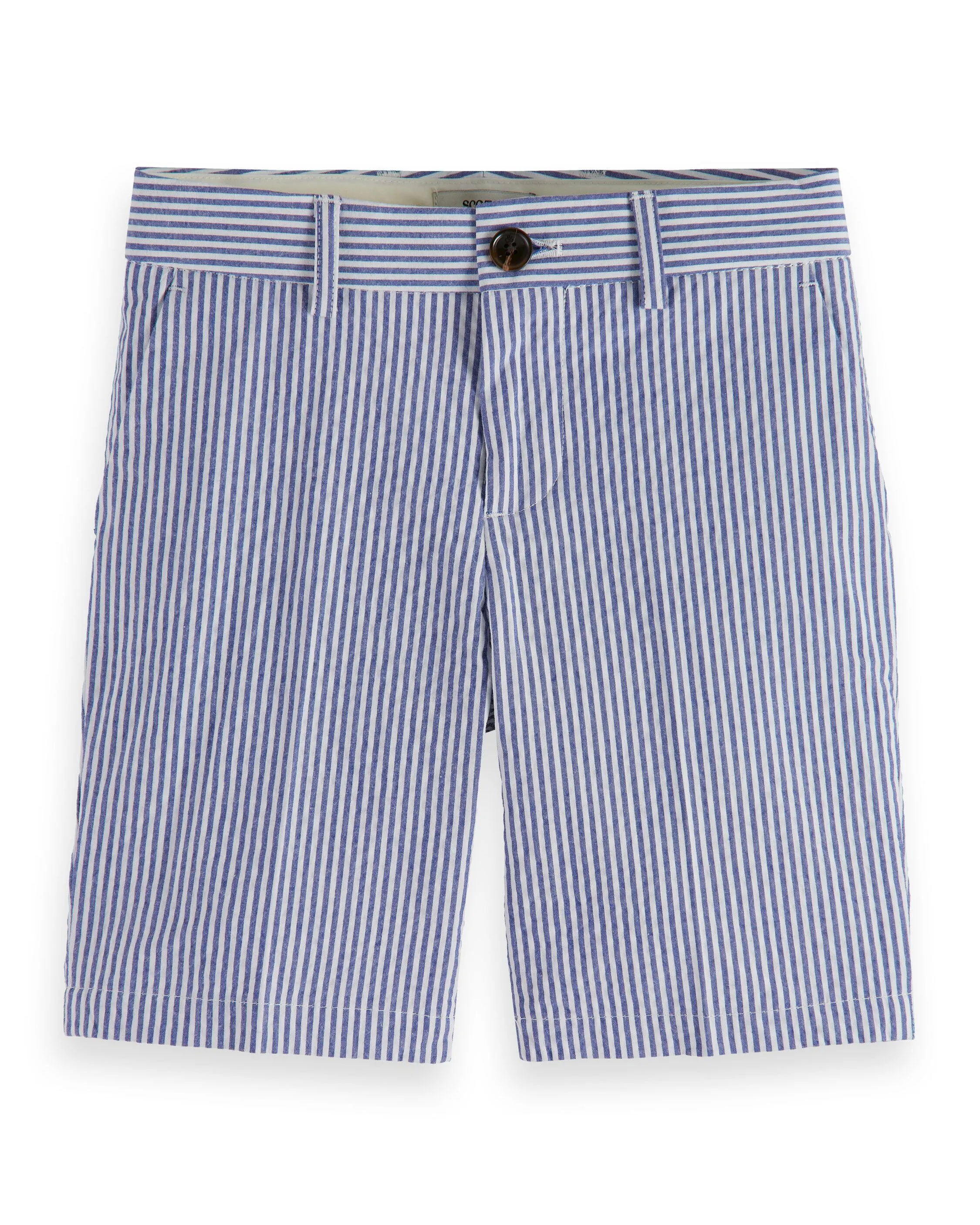 SCOTCH AND SODA SS24 BOY MID LENGTH SEERSUCKER CHINO SHORTS