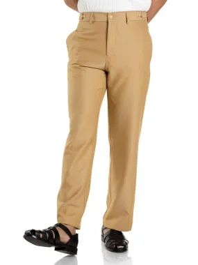 Trousers Belt Loop With Side Adjusters - Wheat (Straight Cut)