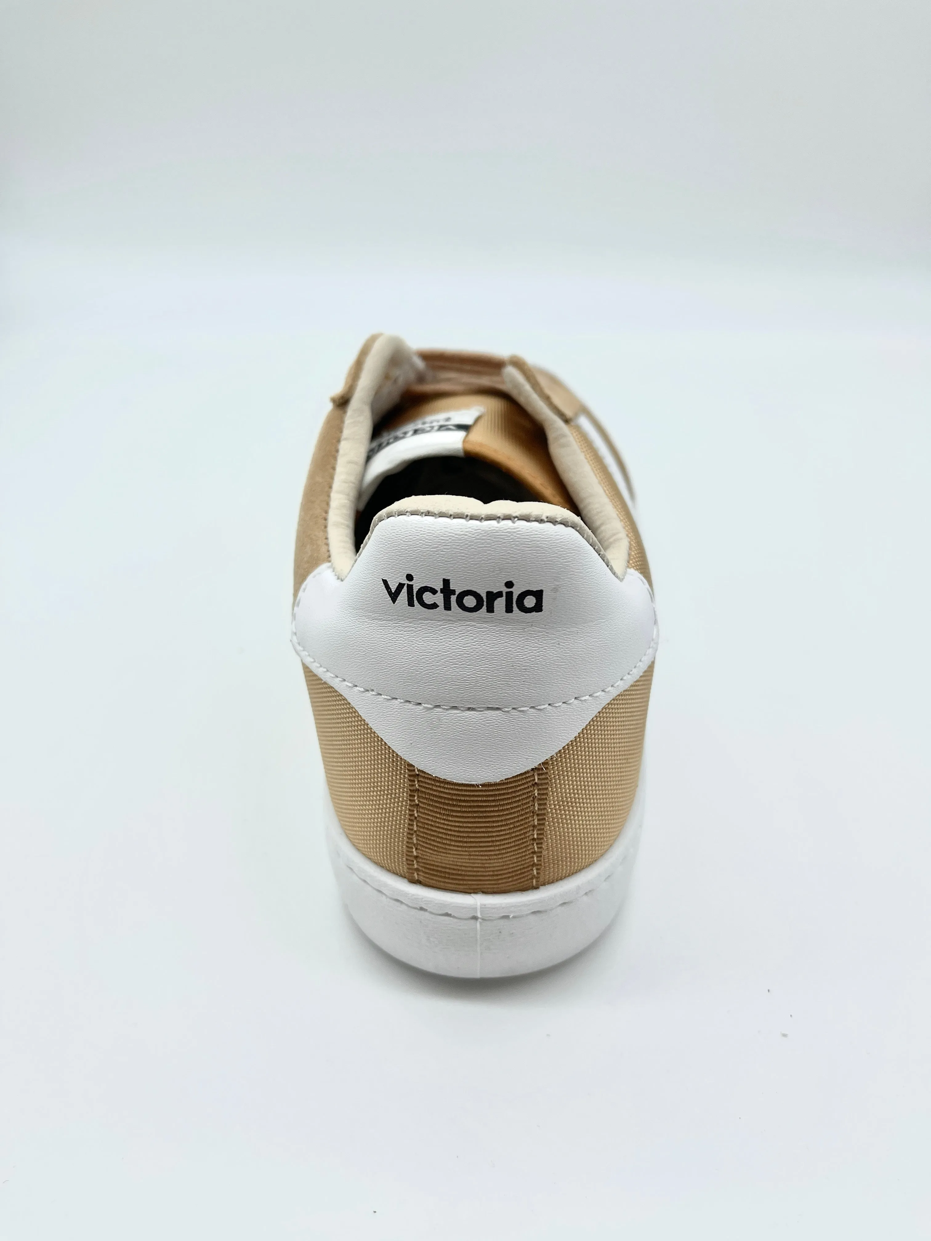 Victoria Berlin Leather and Nylon Sneakers in Taupe