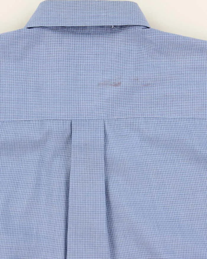 Vintage Men's Christian Dior Chemise Blue stripped Button Up Shirt - XL