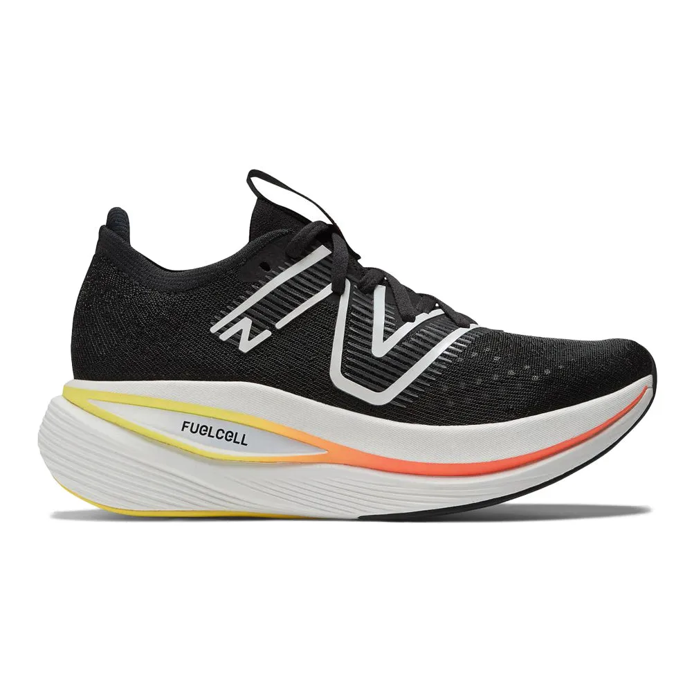 Women's New Balance FuelCell SuperComp Trainer, Black/Black Metallic, 8 B Medium