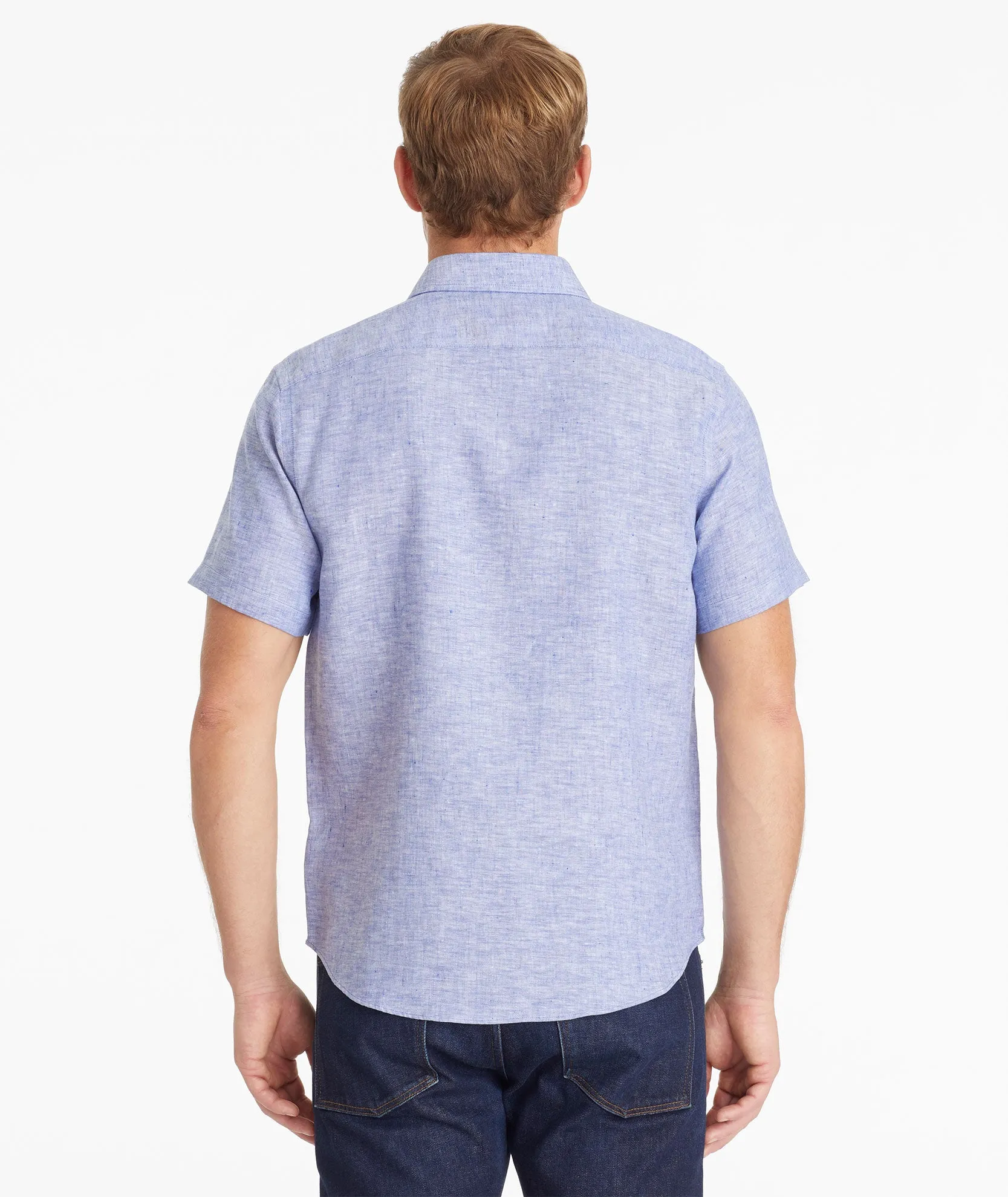 Wrinkle-Resistant Linen Short-Sleeve Cameron Shirt