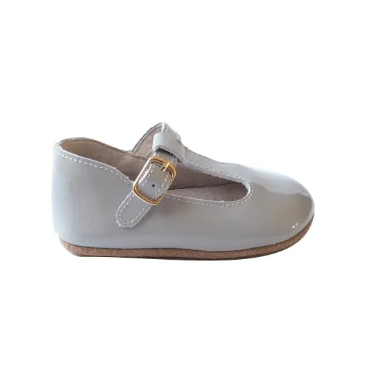 z Baby T-Bar Shoes - Paris T-Bar Sky Grey